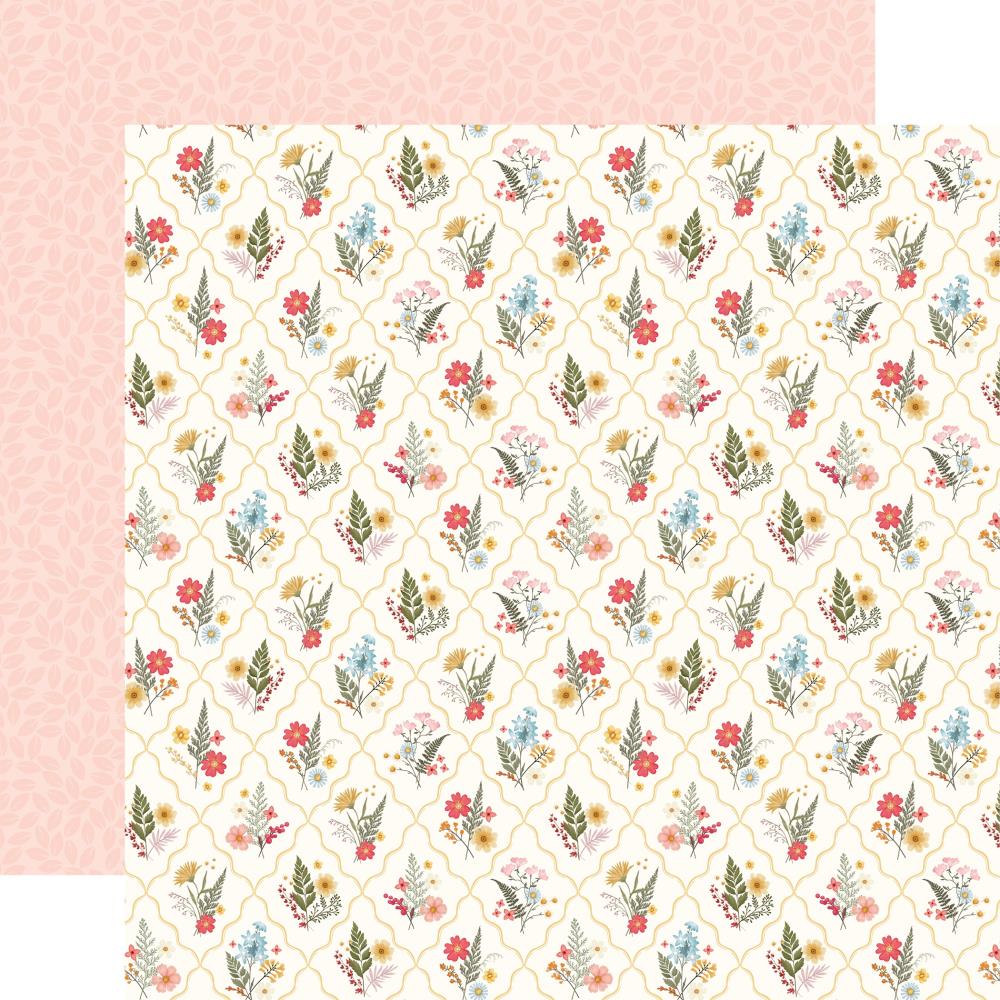 Carta Bella - Pressed Floral Paper - Floral Diamonds