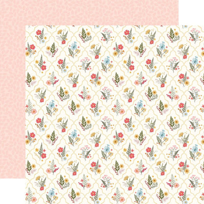 Carta Bella - Pressed Floral Paper - Floral Diamonds