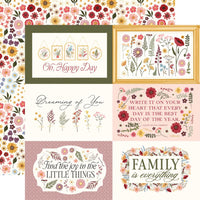 Carta Bella - Pressed Floral Paper - 6X4 Journaling Cards