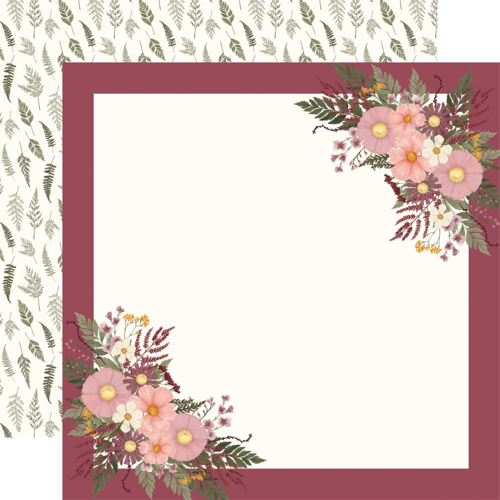 Carta Bella - Pressed Floral Paper - Full Of Magic Floral Frame