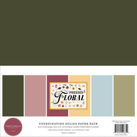 Carta Bella - Pressed Floral Solids Paper Pack 6/Pkg