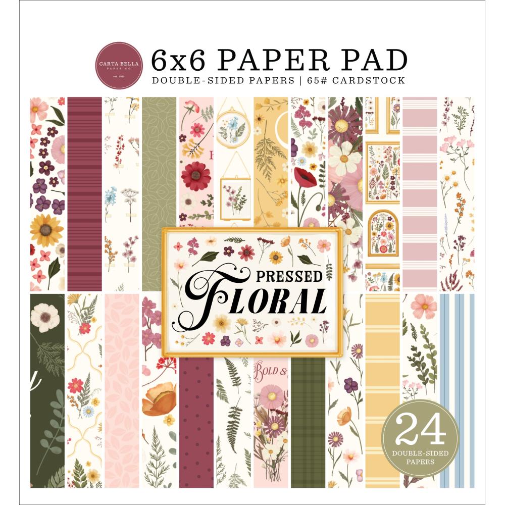 Carta Bella - Pressed Floral 6x6 Paper Pad 24/Pkg