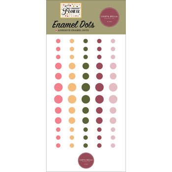 Carta Bella - Pressed Floral Enamel Dots 60/Pkg