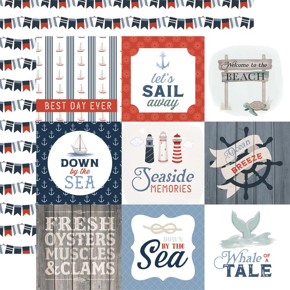 Carta Bella - Seashore Paper - 4X4 Journaling Cards