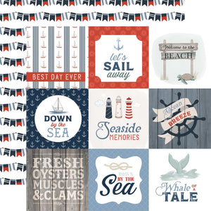 Carta Bella - Seashore Paper - 4X4 Journaling Cards