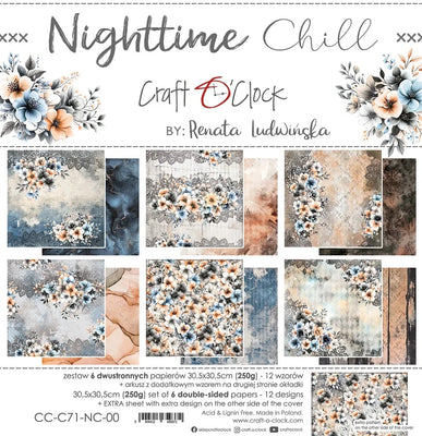 Craft O'Clock - Nighttime Chill 12x12 Papers Set
