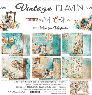 Craft O'Clock - Vintage Heaven 12x12 Papers Set