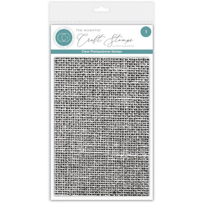 Craft Consortium Photopolymer Stamp Set - Hessian Texture