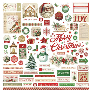 Photo Play - Christmas Junque 12x12 Cardstock Sticker Sheet