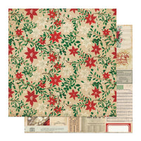 Photo Play - Christmas Junque Paper - Poinsettia