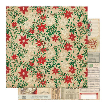 Photo Play - Christmas Junque Paper - Poinsettia