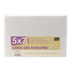 Couture Creations - Card + envelope set - White - 5X7 (50 Sets)
