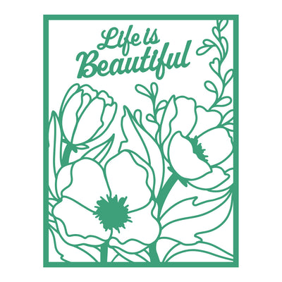 Couture Creations - Parkside Crafts – Cutting Die – Life is Beautiful