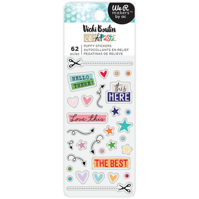 Vicki Boutin - Cut & Paste Puffy Stickers 62/Pkg