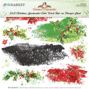 49 and Market - Christmas Spectacular Collection - 12x12 Color Wash Rub-on Transfer