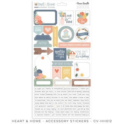 Cocoa Vanilla - Heart & Home Collection - Accessory Stickers