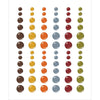 Simple Stories Color Vibe Enamel Dots Embellishments 72/Pkg - Fall
