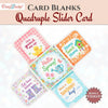 CrafTreat Card Blanks- Quadruple Slider card- White- 3 sets.