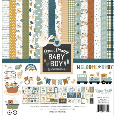 Echo Park - Special Delivery Baby Boy 12x12 Collection Kit