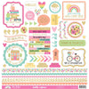 Doodlebug - Hello Again Collection - This & That Cardstock Sticker Sheet 12x12