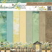 49 And Market - Botanical Buzz 12x12 Solids Paper Pack