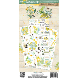 49 And Market - Botanical Buzz Rub-On Transfer Set