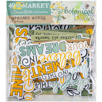 49 And Market - Botanical Buzz Chipboard Set