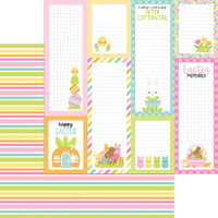 Doodlebug - Bunny Hop Paper - Springtime Stripe