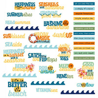 49 and Market - Beach Vibes Chipboard Words 39/Pkg