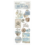 Stamperia - Silent Sea Rubons - Shells 4"x8.5"