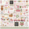 Echo Park - Special Delivery Baby Girl Element Sticker Sheet