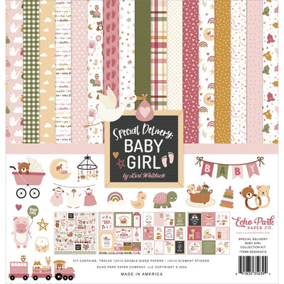 Echo Park - Special Delivery Baby Girl 12x12 Collection Kit