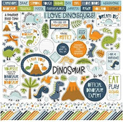 Echo Park - Dino-mite Element Sticker Sheet 12x12