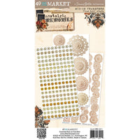 49 and Market - Nostalgic Memories Essential Rub-On Transfer Set 6"X12"