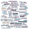 49 and Market - Plume & Petals Chipboard Sentiment Set