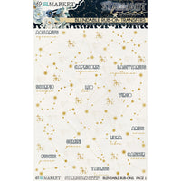 49 and Market - Starlight Dreams 6×8 Constellation Rub-on Transfer Set