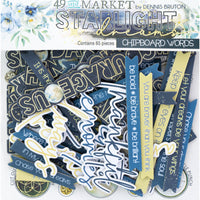 49 and Market - Starlight Dreams Chipboard Words 65/Pkg