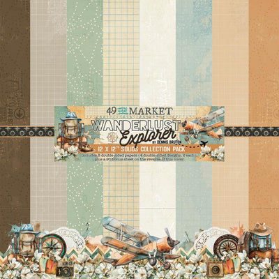 49 and Market - Wanderlust Explorer Solids Paper Pack 12x12