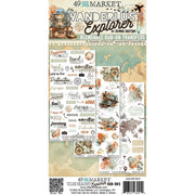 49 and Market - Wanderlust Explorer Rub-On Transfer Set 6"X12"