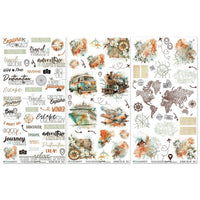 49 and Market - Wanderlust Explorer Rub-On Transfer Set 6"X12"