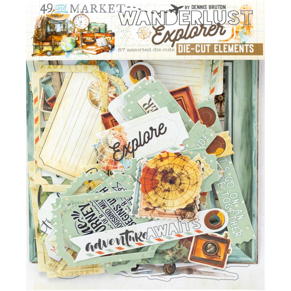 49 and Market - Wanderlust Explorer Die-Cut Elements