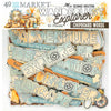 49 and Market - Wanderlust Explorer Chipboard Words 61/Pkg