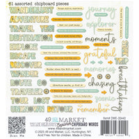 49 and Market - Wanderlust Explorer Chipboard Words 61/Pkg