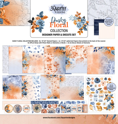 3Quarter Designs - Dusky Floral Collection 12x12