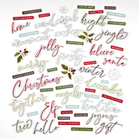 49 and Market - Evergreen Season Chipboard Word Set