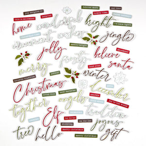 49 and Market - Evergreen Season Chipboard Word Set