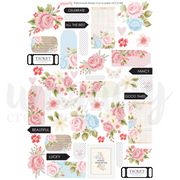 Uniquely Creative - Patchwork Roses Cut-a-Part Sheet
