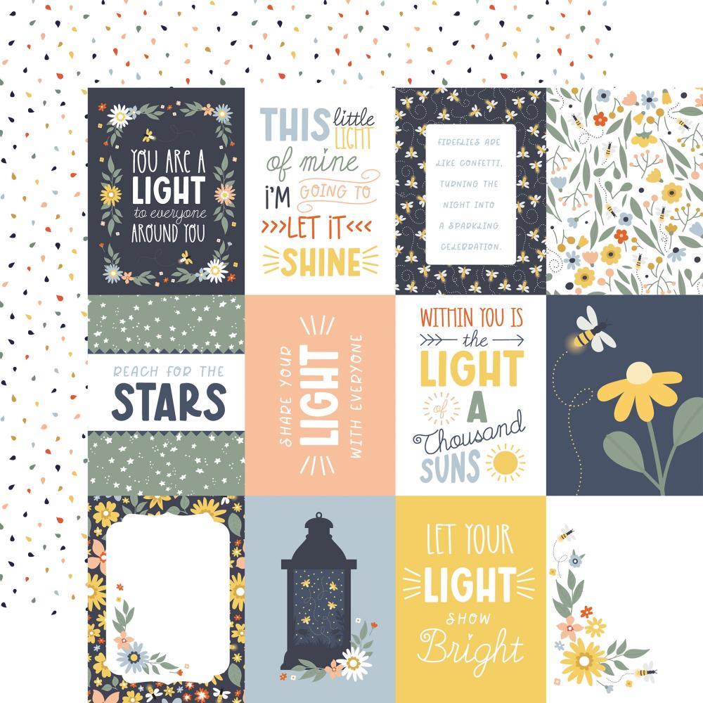 Echo Park - Firefly Paper - 3X4 Journaling Cards