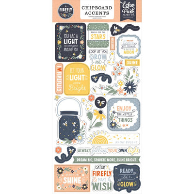 Echo Park - Firefly Chipboard Accents 6x13