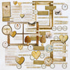 49 and Market - Faded Memory Lane Chipboard Set